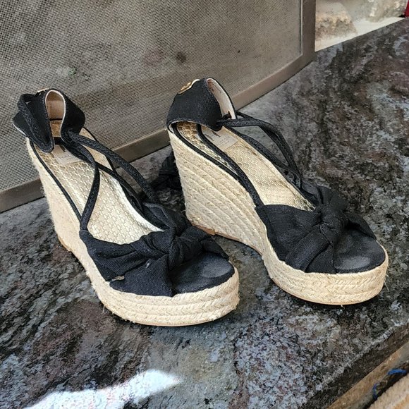 Halston Heritage Open Toe Espadrille Sandals Size 9.5 - Picture 10 of 15